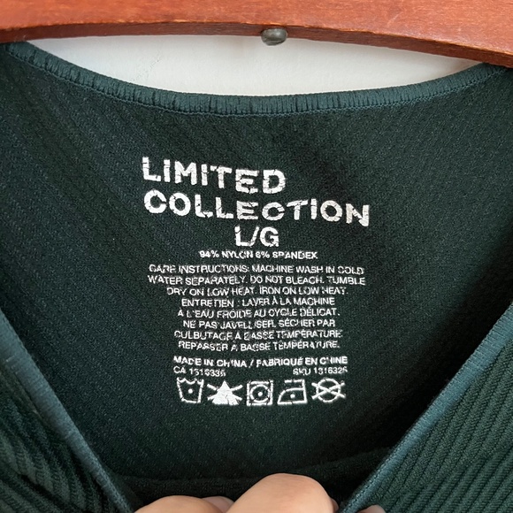 Limited Collection Green Ribbed Bodysuit L/G - Picture 6 of 6